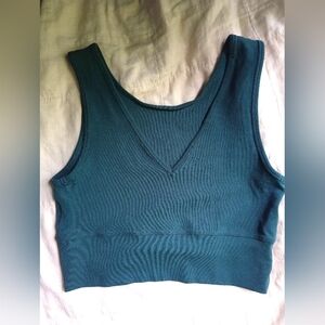 Teal Crop Top